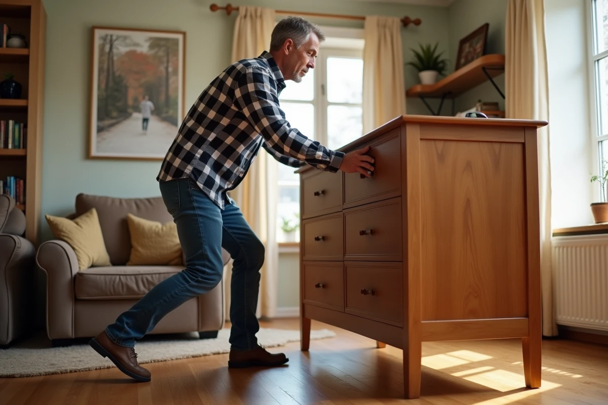 Faire glisser des meubles lourds sur des planchers en bois : méthodes et astuces