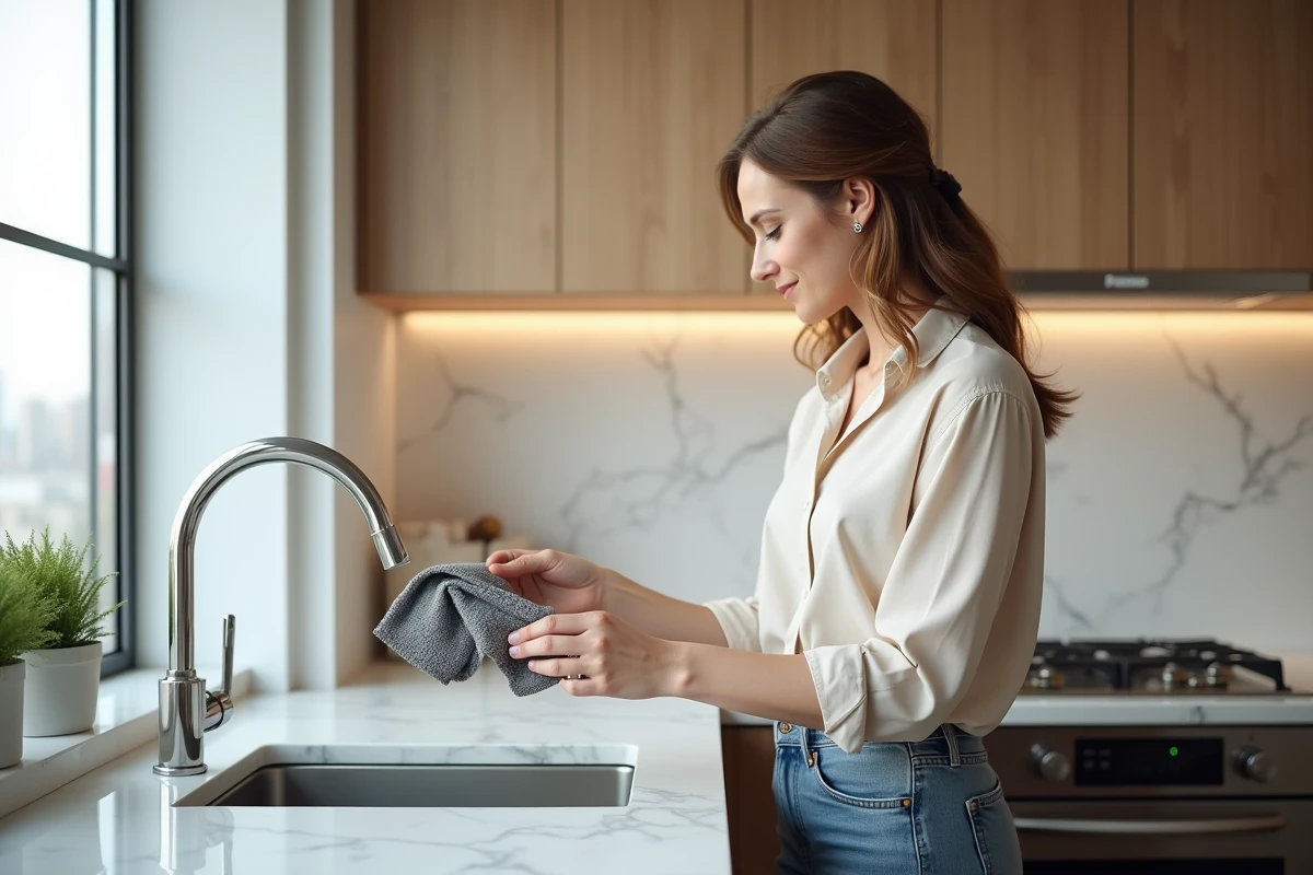 Placement optimal du porte-serviettes dans la cuisine
