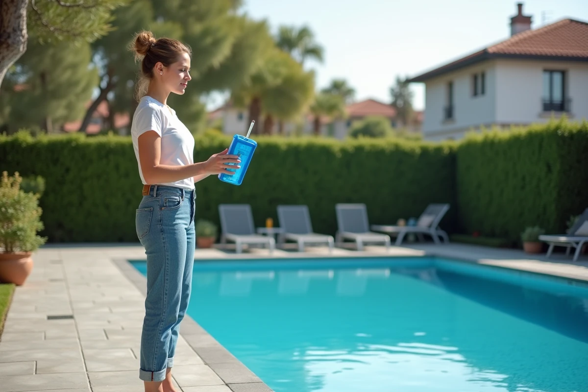 Jeune femme testant l